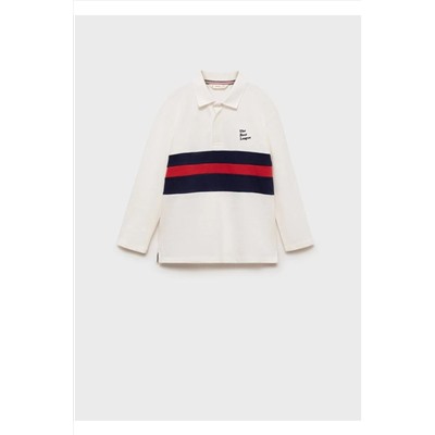 MANGO Kids, Desenli pamuklu polo gömlek