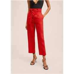 Pantalón traje 100% lino -  Mujer | MANGO OUTLET Melilla