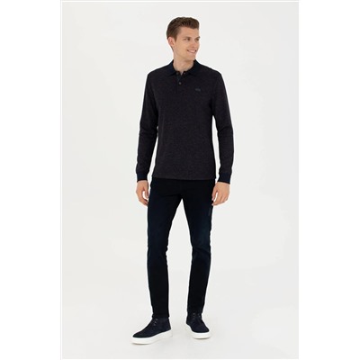 Erkek Lacivert Sweatshirt