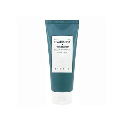 JIGOTT Cicateatree Foam Cleanser Успокаивающая пенка для умывания с экстрактами центеллы азиатской и чайного дерева 180мл