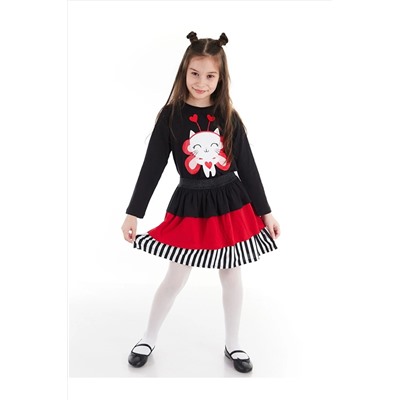 Denokids Cute Heart Kız Etek Takım CFF-21S1-029