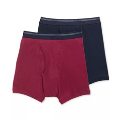 JOCKEY Men's Big & Tall 2-Pk. Lightweight Cotton Boxer Briefs