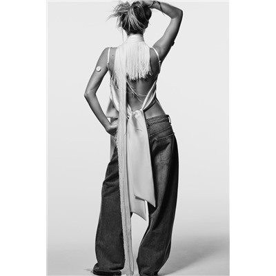TRF BAGGY BALLOON MID-RISE JEANS