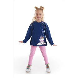 Denokids Yıldız Unicorn Kız Tunik Tayt Takım CFF-21K1-059