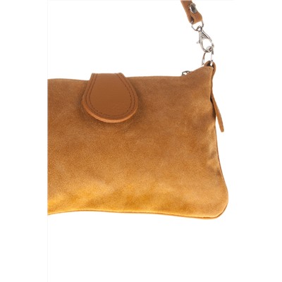 Bandolera de piel Camel