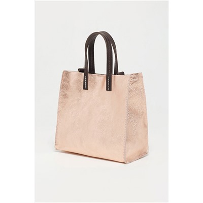 Bolso y neceser de piel Coti Rosa