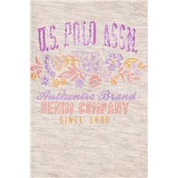 Çocuk Bej Melanj Bisiklet Yaka Sweatshirt