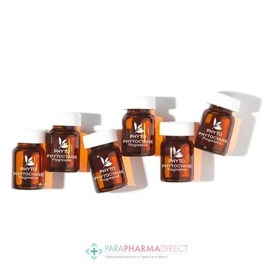 Phyto Phytocyane Traitement Antichute Femme - Chute Progressive - 12 fioles de 5 ml