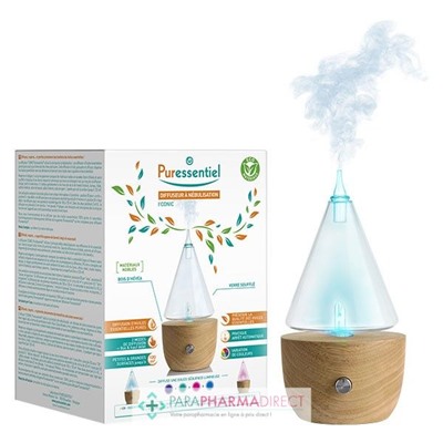 Puressentiel Diffuseur à Nébulisation I'Conic pour Huiles Essentielles