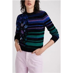 Jersey punto fino jacquard
