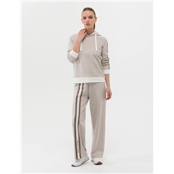 Krem Flare Fit Eşofman Altı