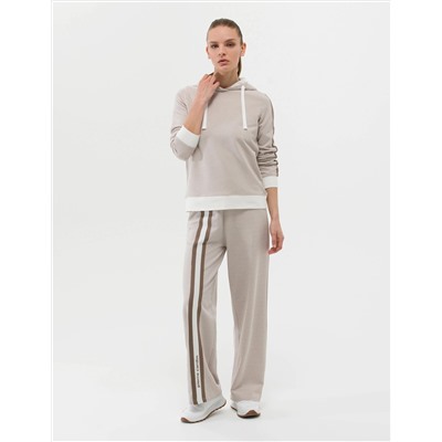Krem Flare Fit Eşofman Altı