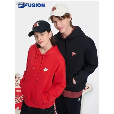 Зимняя толстовка из плотного хлопкового флиса с капюшоном  FIL*A ОРИГИНАЛ!