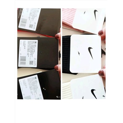 Спортивные носки Nik*e с усиленной пяткой и контрастной отделкой, экспортный магазин  👟