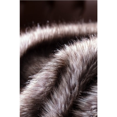 Armend Peluş Koltuk Şalı - Kahverengi