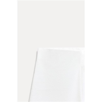 SOFT PIQUÉ WIDE-LEG TROUSERS
