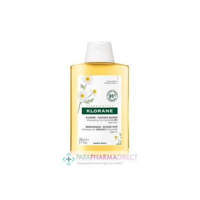 Klorane Camomille Shampooing Cheveux Blonds 200ml