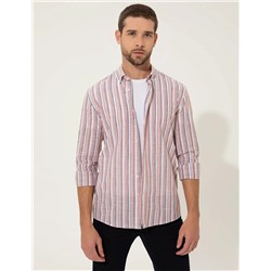 Gül Kurusu Slim Fit Uzun Kollu Gömlek