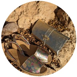 AB.Zapatos · 3207 · LIRIOS PLATINO+AB.Z PELLE Abeja ladrillo (330) ORO