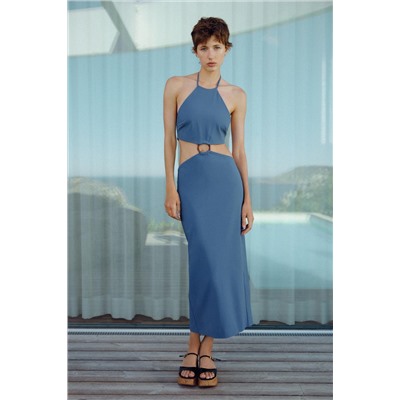 HALTER CUT-OUT DRESS