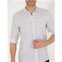 Antrasit Slim Fit Uzun Kollu Gömlek