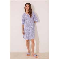Camisola viscosa lila estampado