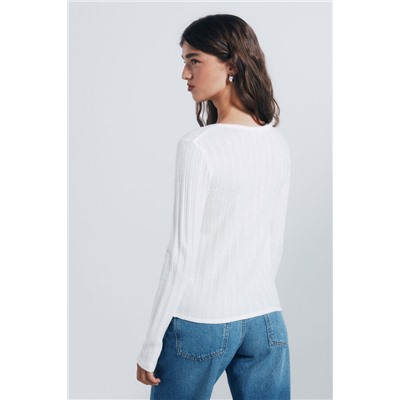 Camiseta panadera punto cortado