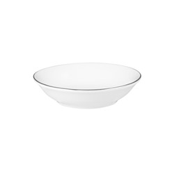 Пиала для соуса, 9,5х2 см, фарфор P, белая, с серебристым кантом, White Platinum, 63321