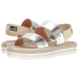 LOVE Moschino Metallic Sandal Espadrille