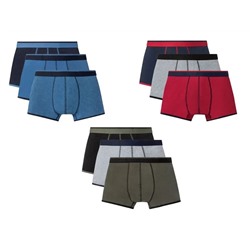 LIVERGY® Boxer Herren, 3 Stück, mit Baumwolle