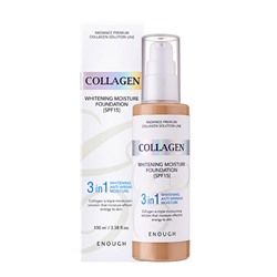 ENOUGH COLLAGEN 3 in 1 WHITENING MOISTURE FOUNDATION SPF15 #13 Тональный крем для лица осветляющий 100мл
