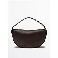 BOLSO MEDIA LUNA PIEL NAPA