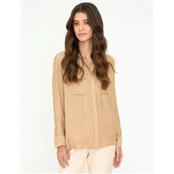 Camel Comfort Fit Uzun Kollu Gömlek
