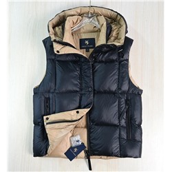 Женский стеганый жилет с капюшоном