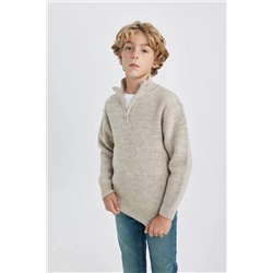 Defacto Erkek Çocuk Regular Fit Yarım Fermuarlı Kazak A5613A823WN