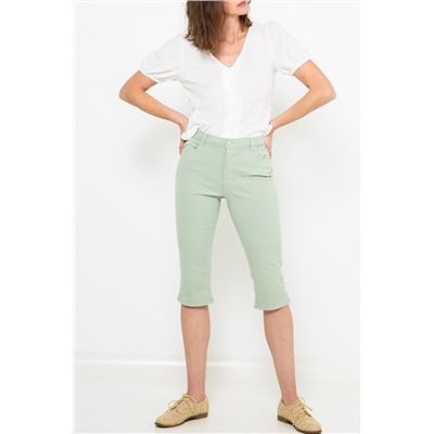 Pantalón pirata Verde agua