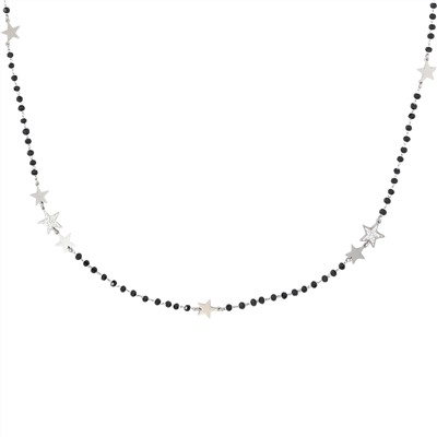 Lange Damen Kette mit Stern-Anhängern