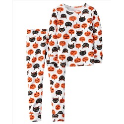2-Piece Snug Fit Cotton Halloween PJs