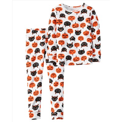 2-Piece Snug Fit Cotton Halloween PJs