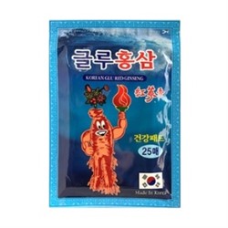 Blue_Korea Glu Red Ginseng Лечебные пластыри на основе экстракта красного женьшеня
