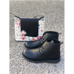 AB. ZAPATOS 2619 · negro+Vera pelle flores АКЦИЯ