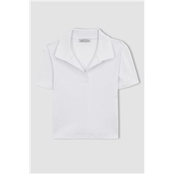 Defacto Fitted Polo Yaka Kısa Kollu Tişört A0379AX23SM