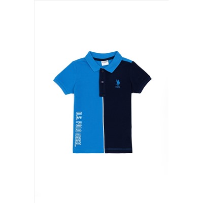 Erkek Çocuk Saks Polo Yaka Tişört