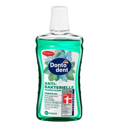 Dontodent Жидкость для полоскания рта антибактериальная, 0,5 л