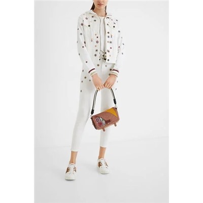 Chaqueta slim vaquera bimateria