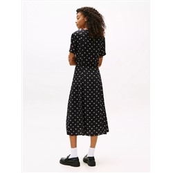 Tommy Jeans Floral Print Midi Dress