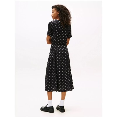 Tommy Jeans Floral Print Midi Dress