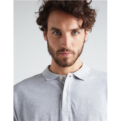 Piquet Polo, Men, Light Grey