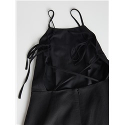 Kleid Aus Leinen-Mix