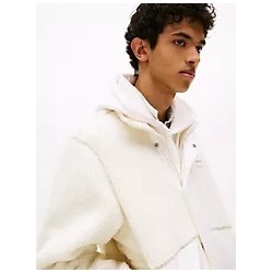 Tommy Jeans Mixed Media Teddy Jacket